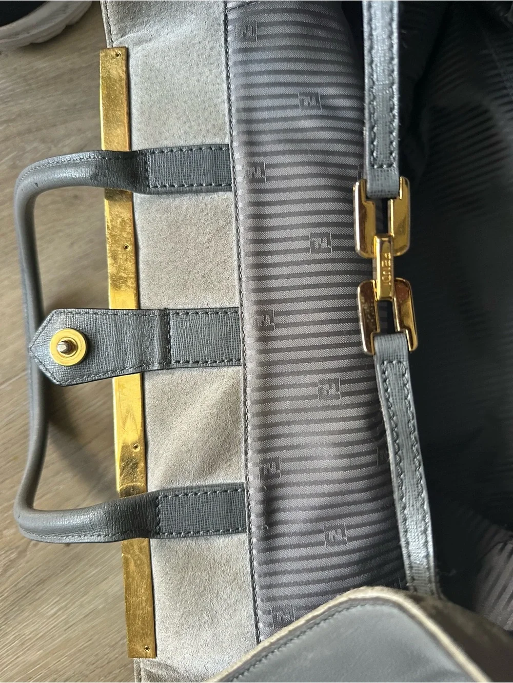 Fendi 2Jours Leather Satchel